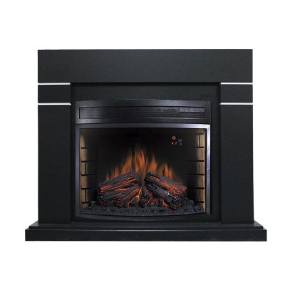 Каминокомплект Royal Flame Lindos - Черный (Высота 985мм) с очагом Dioramic 28 LED FX