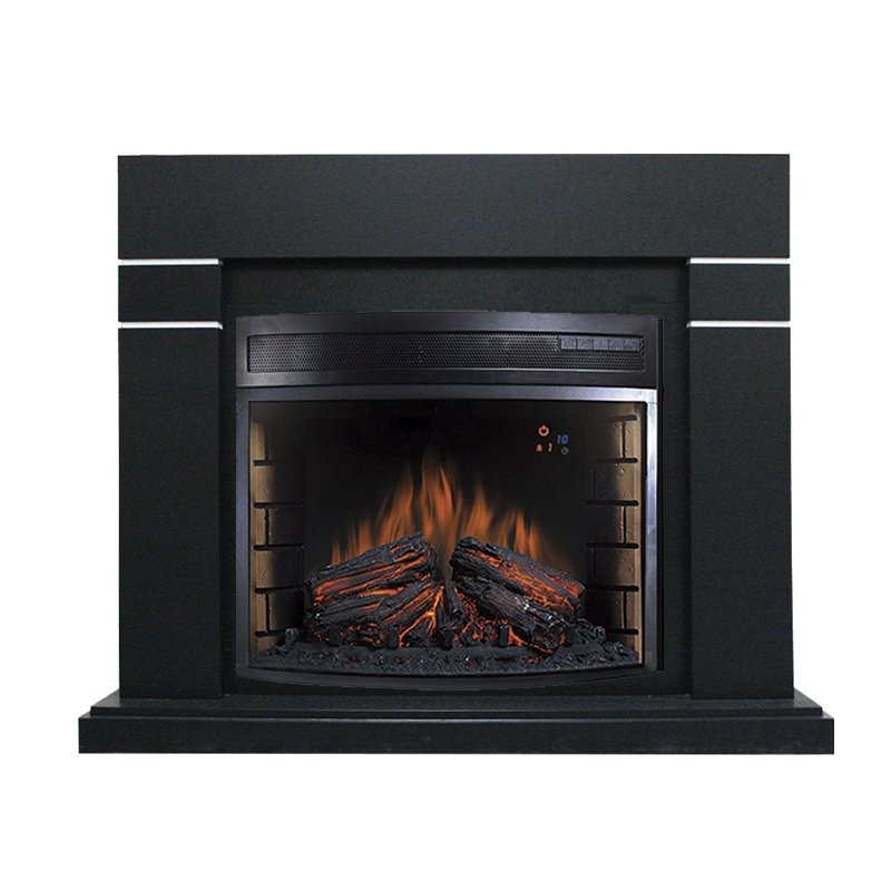 Каминокомплект Royal Flame Lindos - Черный (Высота 985мм) с очагом Dioramic 28 LED FX