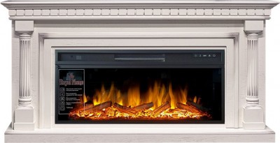 Каминокомплект Royal Flame Dallas - Слоновая кость с патиной 1665 мм с очагом Vision 42 LOG LED