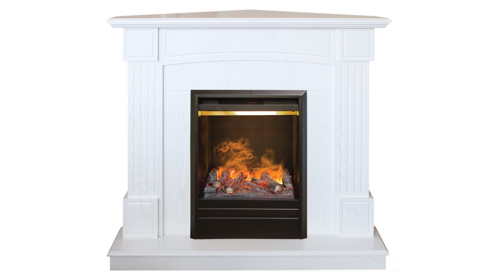 Камин ANDREA Corner WT c очагом 3D Olympic