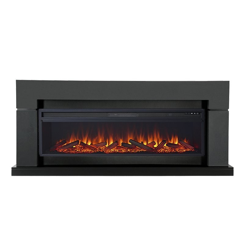 Каминокомплект Royal Flame Lindos Graphite Grey (линейный) с очагом Vision 60 LOG LED