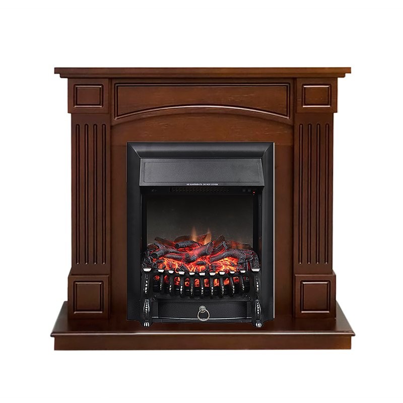 Каминокомплект Royal Flame Boston - Темный дуб (Высота 925см) с очагом Fobos FX Black