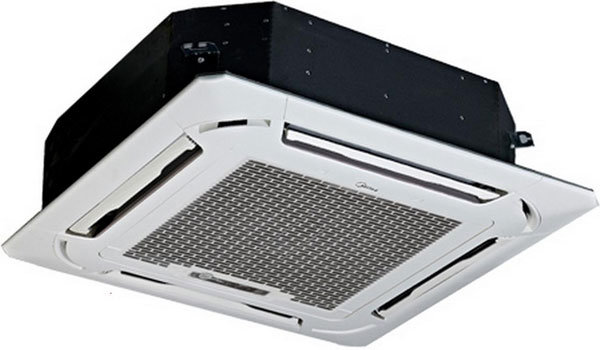 Midea Slim MCD-24HRN1-Q/MOU-24HN1-Q (с декоративной панелью T-MBQ-02F1) кондиционер кассетный