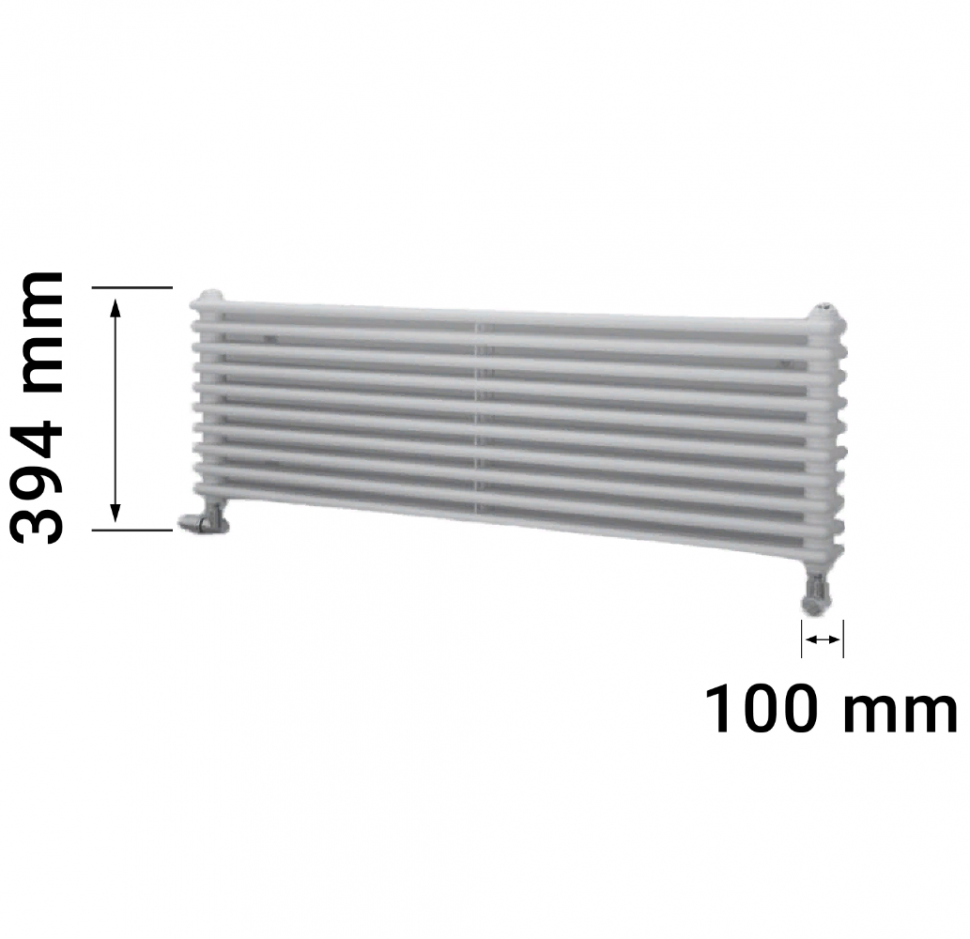 Zehnder Charleston Turned T3150\8 секций радиатор нижнее подключение