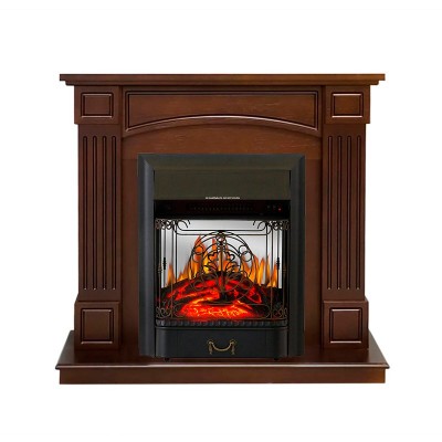 Каминокомплект Royal Flame Boston - Темный дуб (Высота 925см) с очагом Majestic FX M Black