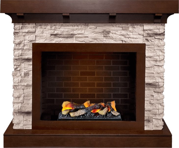 Каминокомплект Dimplex Chalet - Темный дуб/Сланец с очагом Cassette 400 LNH-INT (с дровами)