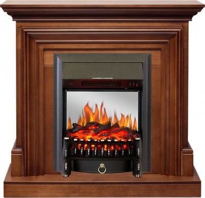 Каминокомплект Royal Flame Bradford - Орех с очагом Fobos FX M Black