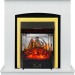 Каминокомплект Royal Flame Barcelona (разборный) - Белый с очагом Majestic FX M Brass