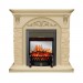 Каминокомплект Royal Flame Bern Сланец крупный бежевый / Алебастр патина с очагом Fobos FX M Black