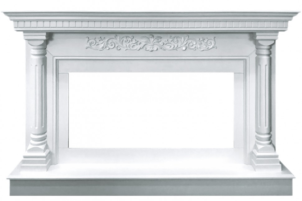 Портал электрокамина Royal Flame Sicilia - Белый (Ширина 1530мм)